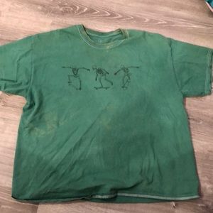 Tillys oversized skeleton tee